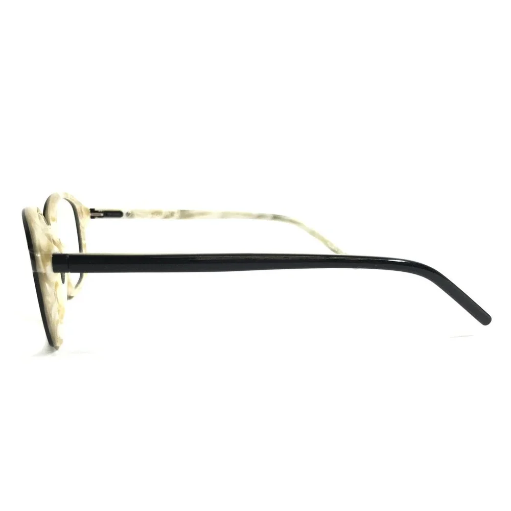 Tom Davies Eyeglasses Frames TD749 Col. 1623 Black Ivory Marble 51-18-140